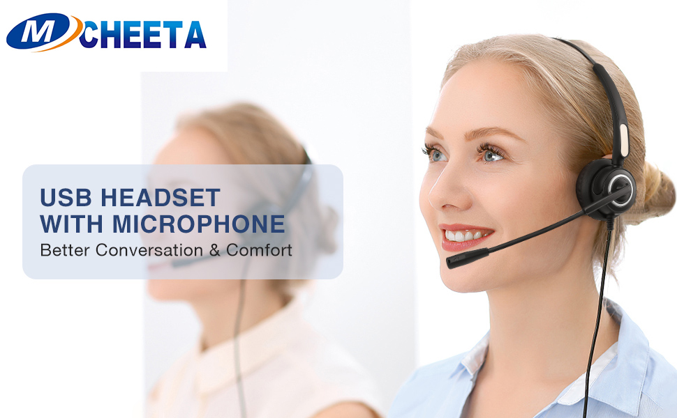 computer headset with microphone
