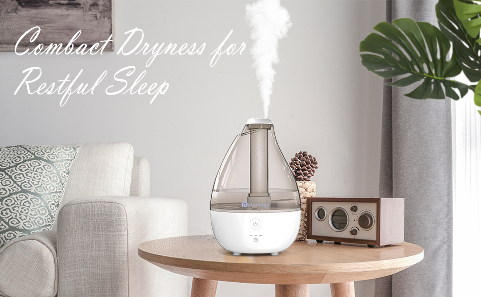 Cool Mist Humidifier Quiet Humidifiers for Bedroom Home