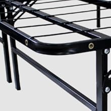 Todeco - Marco de Cama Plegable, Base de Cama de Metal - Material