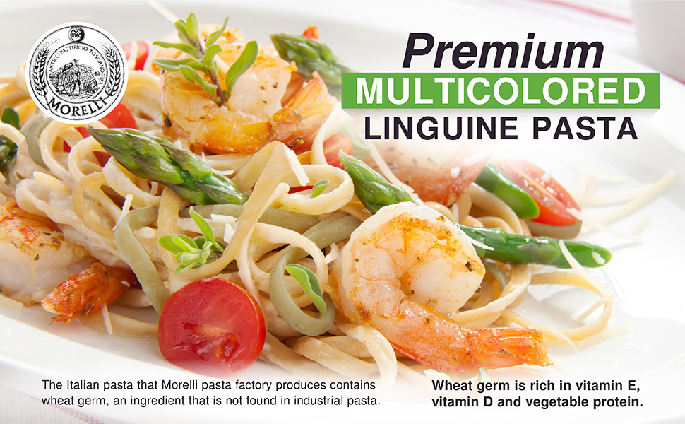 morelli premium pasta from italy colored linguine with chili spinach gourmet imported italian pasta