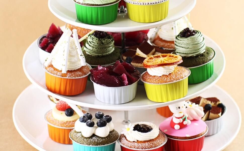 KEISEN 3 2/5" 4oz 120ml 100/PK Disposable Aluminum Foil