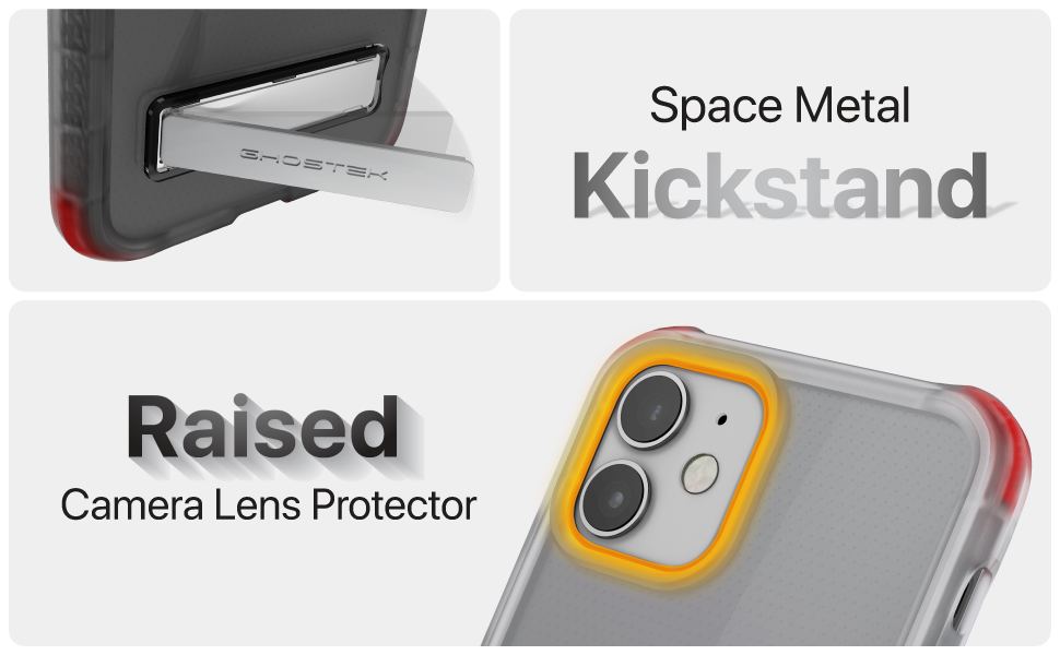 Ghostek Covert Clear Designed for iPhone 12 Case and iPhone 12 Pro Case