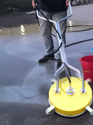 equipped with a trigger gun