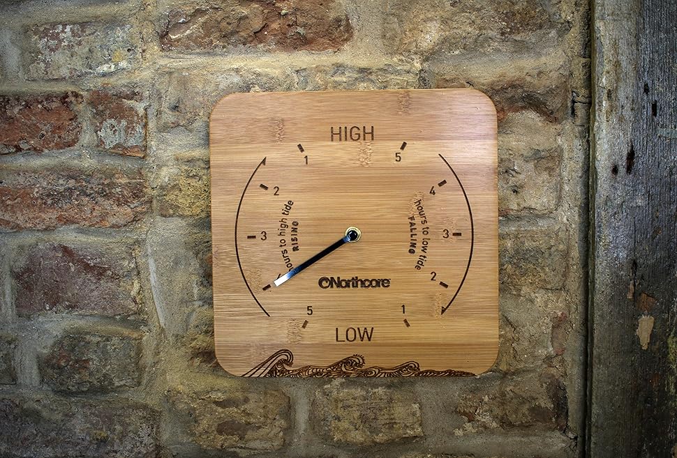 Northcore Time and Tide Bamboo Wall Clock Home & Kitchen