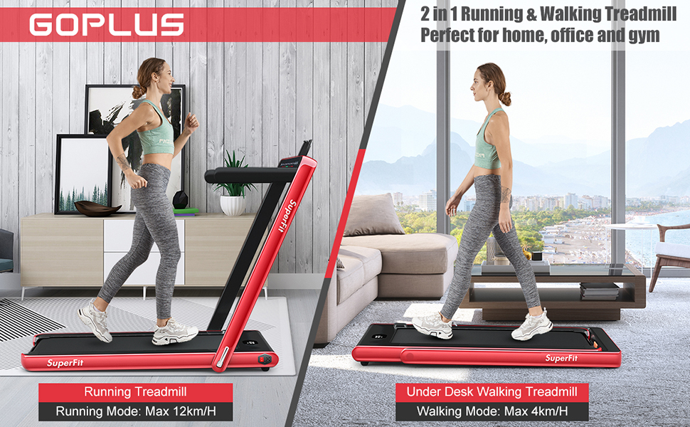 2 in 1 Folding Treadmill