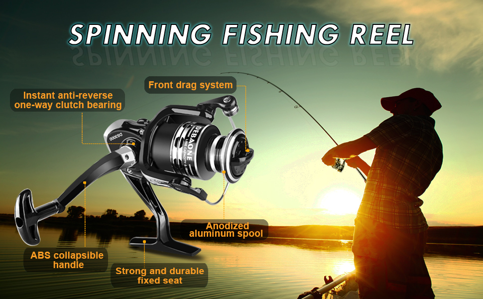 ShinePick Fishing Rod Kit, Telescopic Fishing Pole and Reel Combo Full