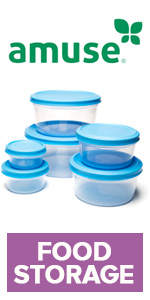 Conjunto de recipientes de alimentos empilháveis e inquebráveis de grau comercial do Alasca com tampa – Feito na Europa (conjunto de 3–40 oz. cada)