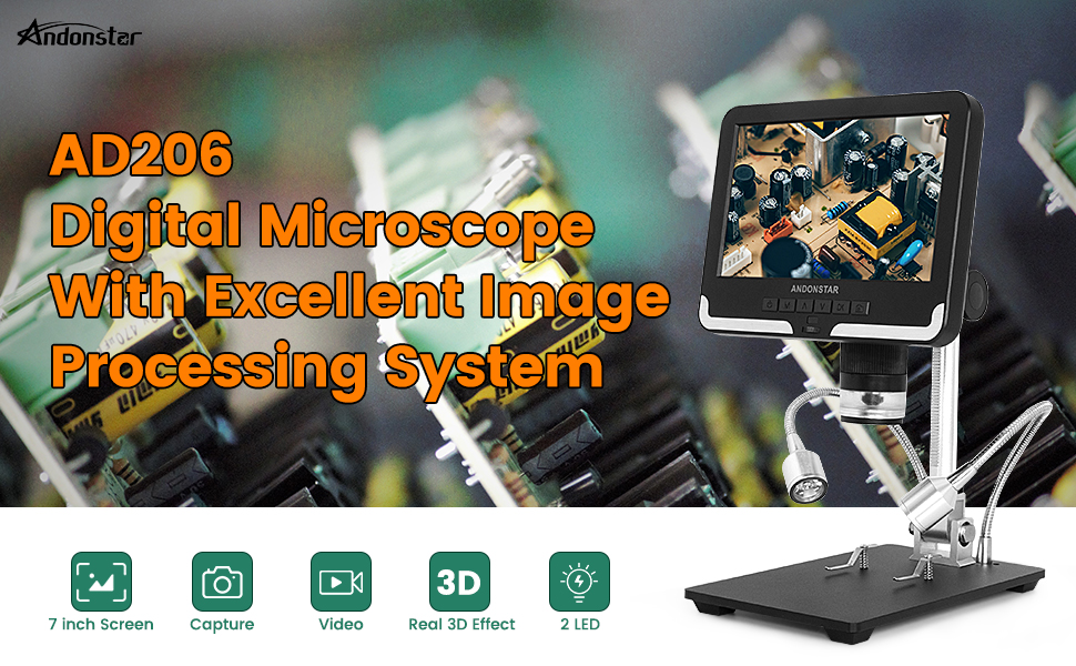 Andonstar AD206 digital microscope for soldering and phone repair