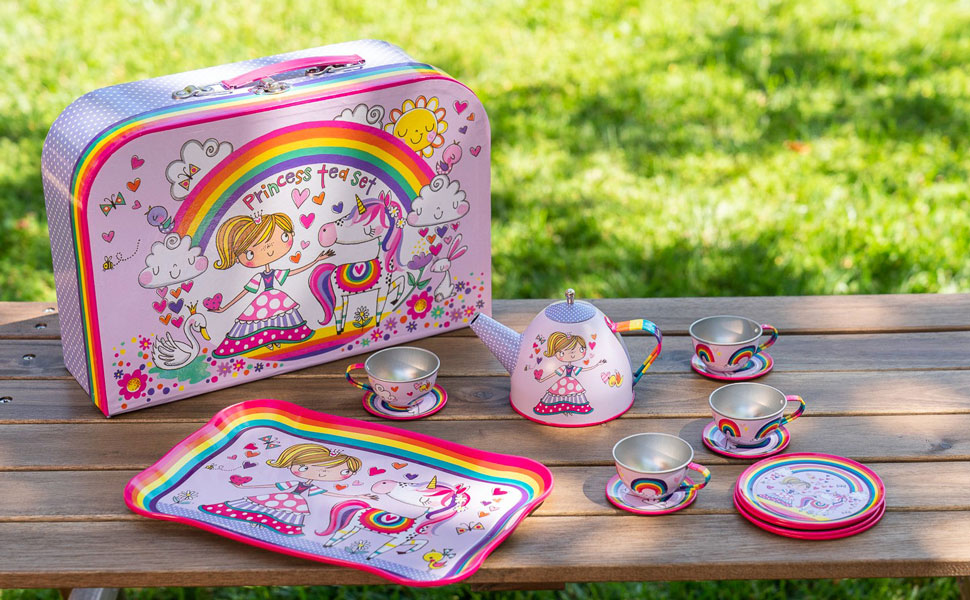 Jewelkeeper juego de té para niñas y niños