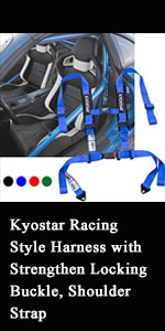 5 point Racing Style Harness with Strengthen Locking Buckle, Shoulder Strap
