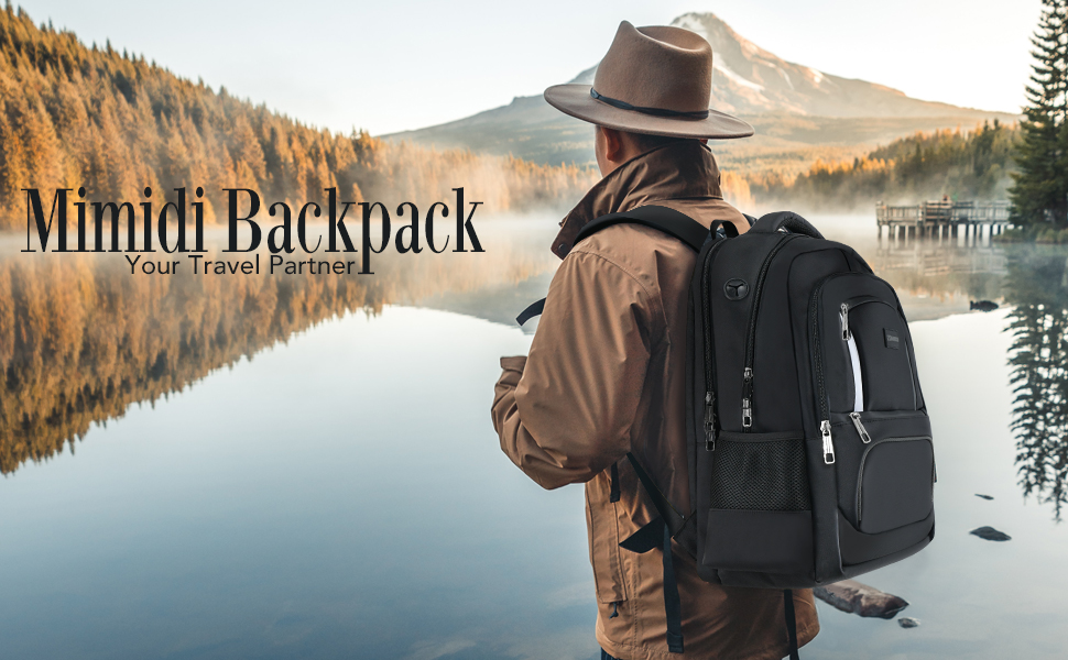 Travel laptop backpack