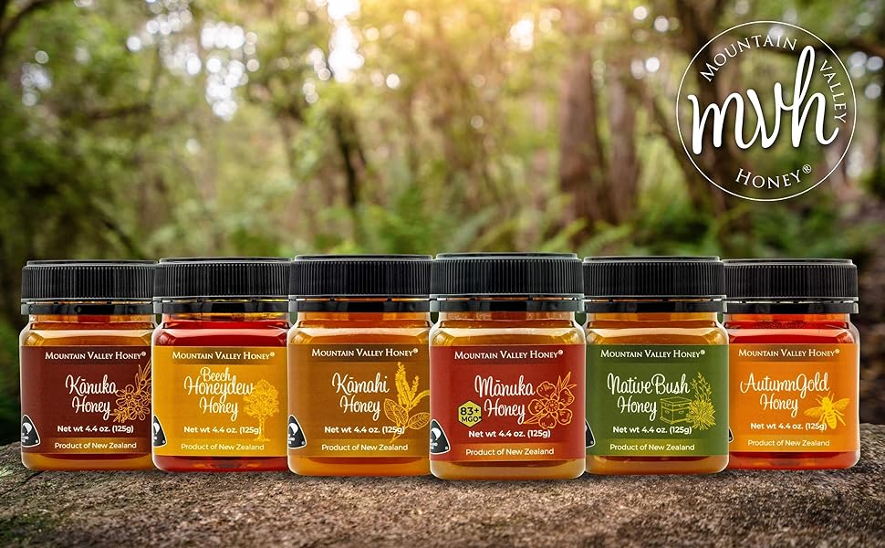 mountain valley honey gifts raw manuka new zealand honeys collection gourmet food gift set box