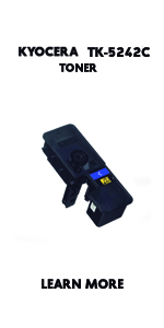  Kyocera 1T02R7CUS0 Model TK-5242C Cyan Toner Cartridge