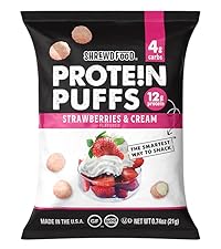 Strawberries and Cream Protein Puffs
