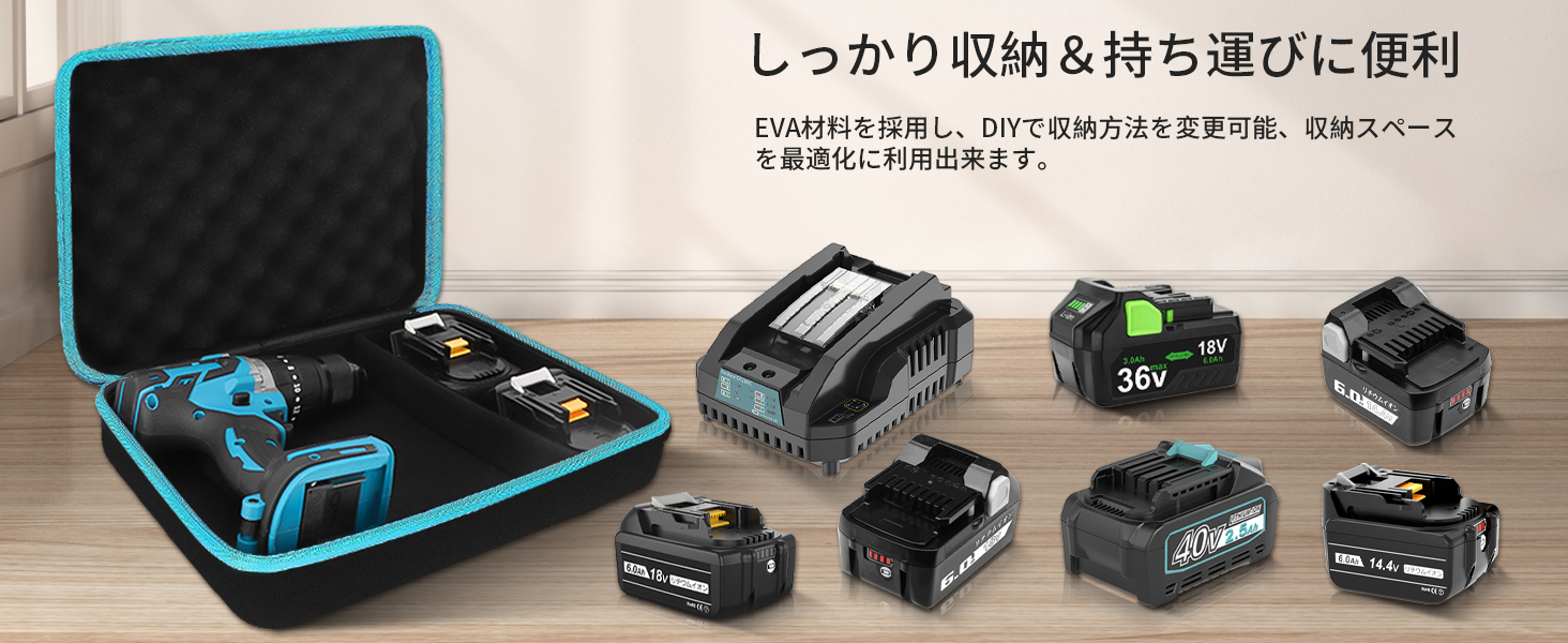 Amazon.co.jp: バッテリー収納ケース SNH001L 純正と互換 マキタ