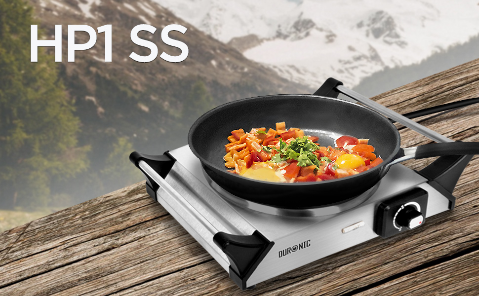 Duronic Hot Plate HP1SS for TableTop Cooking 1500W Stainless