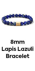 8mm Natural Lapis Lazuli Bracelet