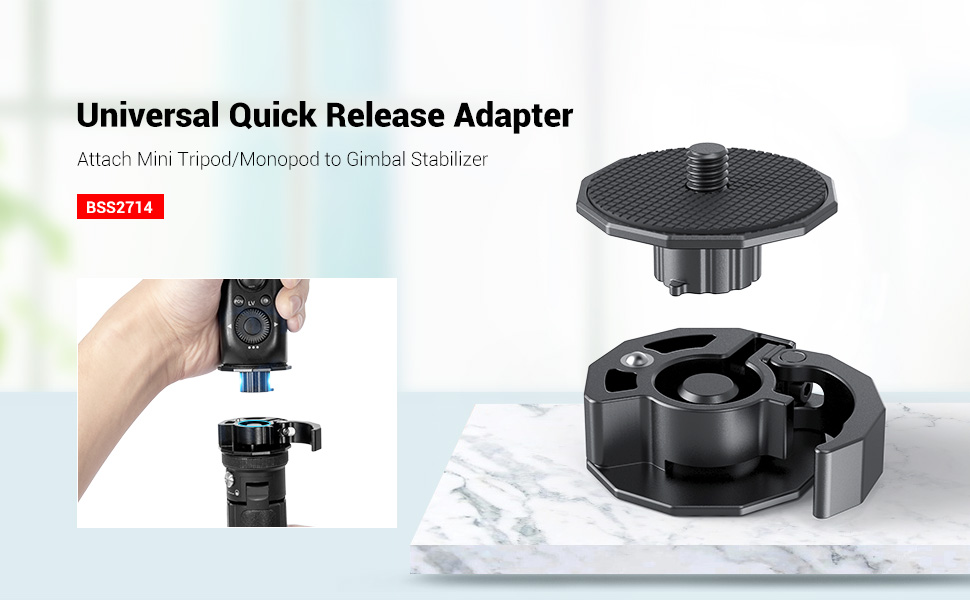 SmallRig Universal Quick Release Adapter for Mini Tripod and Monopod to