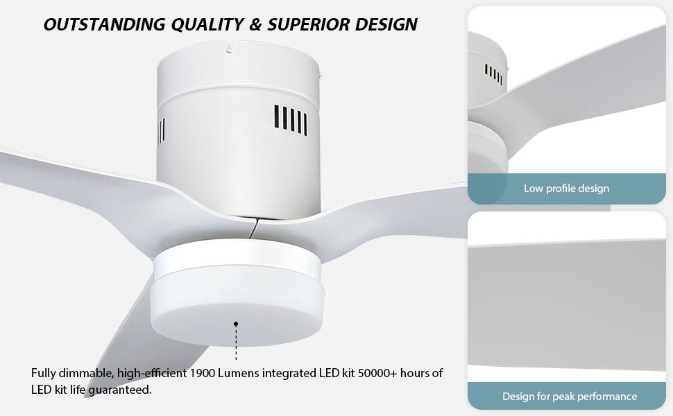 smart ceiling fan with dimmable light