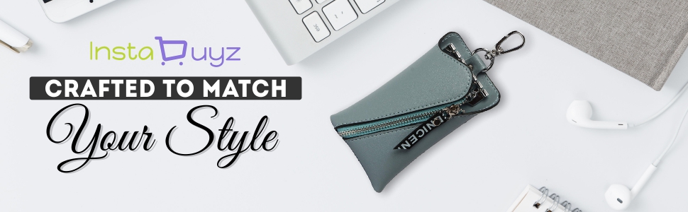 B07HG4G9HV - Instabuyz Leather 6 Key Hooks Unisex Keychain Wallet