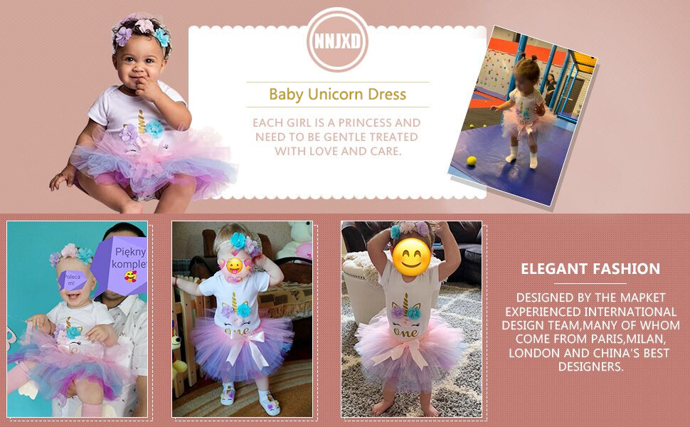 unicorn dress 12 months