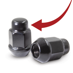 Closed End Bulge Acorn Lug Nut Product Details 2pc Design