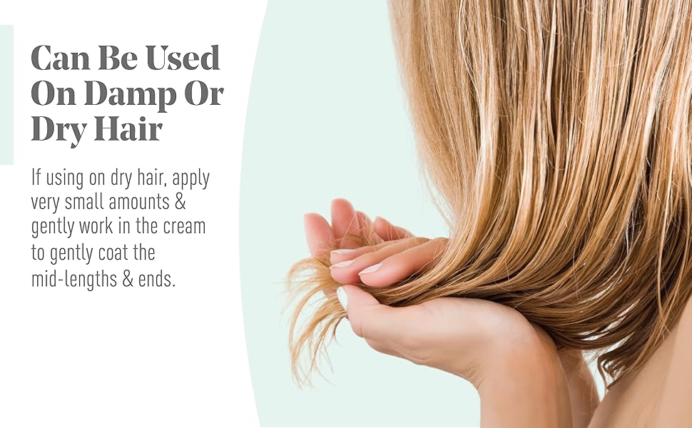 Can be used on dry or damp hair