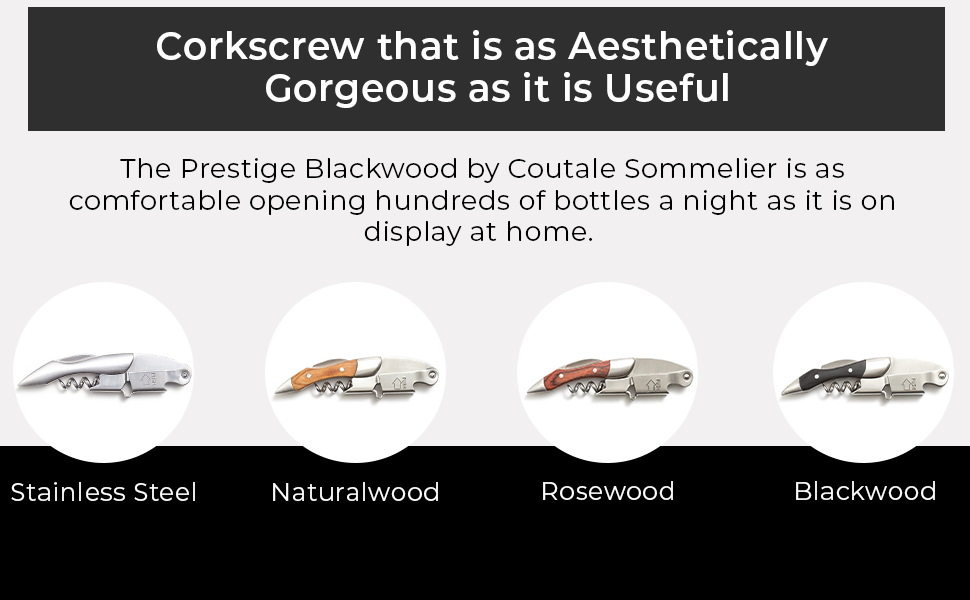 Prestige Waiters Wine Bottle Opener By Coutale Sommelier