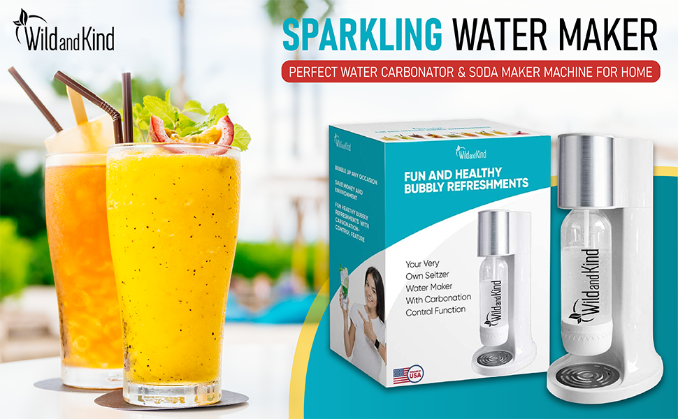 Wild and Kind Sparkling Water Maker, Best Water Carbonator
