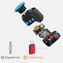 travel adapter with auto-resetting fuse