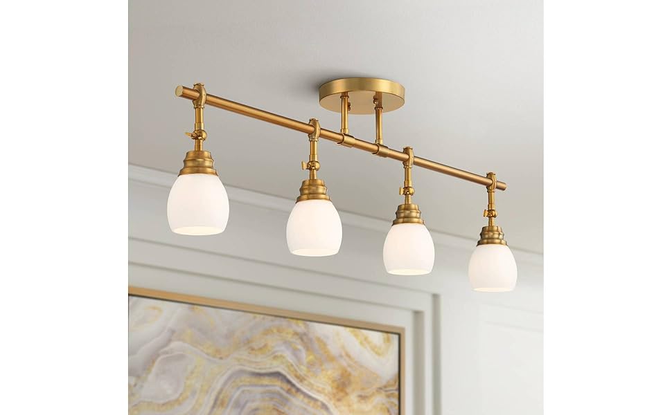 Pro Track Elm Park 4Head Wall or Ceiling Track Light Fixture Kit Spot