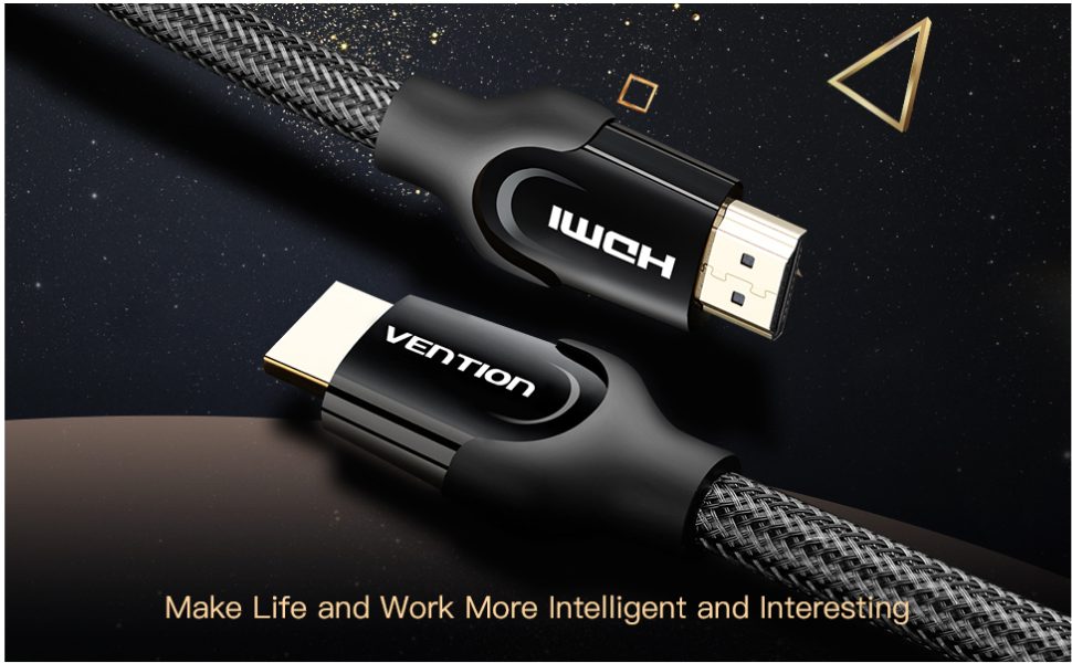 ENTION HDMI Cable 4K Zinc Alloy Cable HDMI 2.0 4K