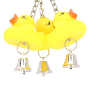 922 Ducky Ringer Bonka Bird Toys Bright Yellow Pulling Ducks Parrot Parrotlet Quaker Budgie Finch