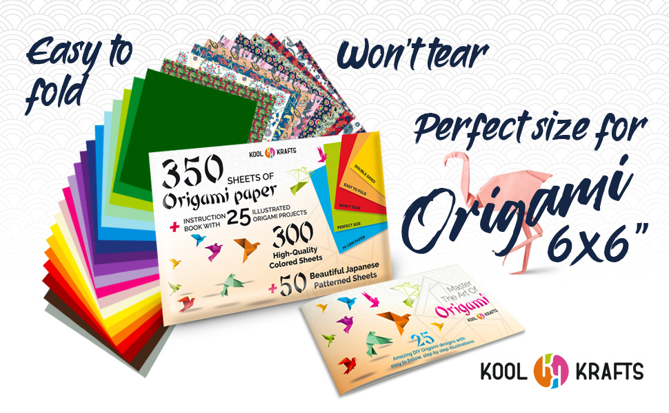 Origami Paper Kit - 300 Sheets & Easy Projects -9