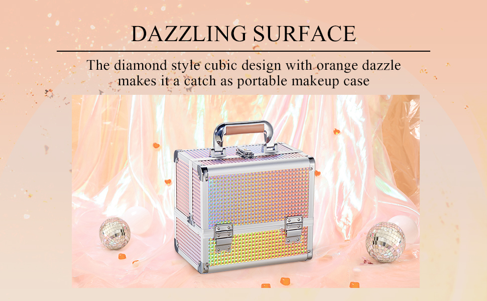 makeup box rose gold