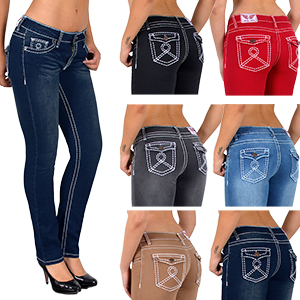 Dicke Nahtjeans