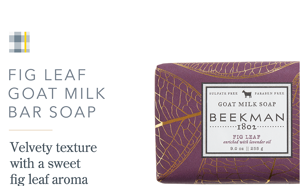 Beekman 1802 Fig Leaf Goat Milk Bar Soap 9oz