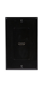 hdmi wall plate black