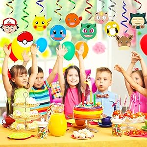 Amazon Com Mallmall6 30pcs Pikachu Swirls Decorations Pikachu
