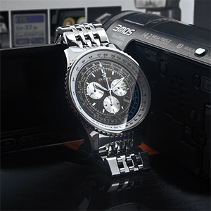 wristwatch automatic battery quartz leatherstrap stainless steel waterproof swiss made gold silver