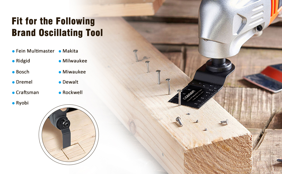 Oscillating saw blades