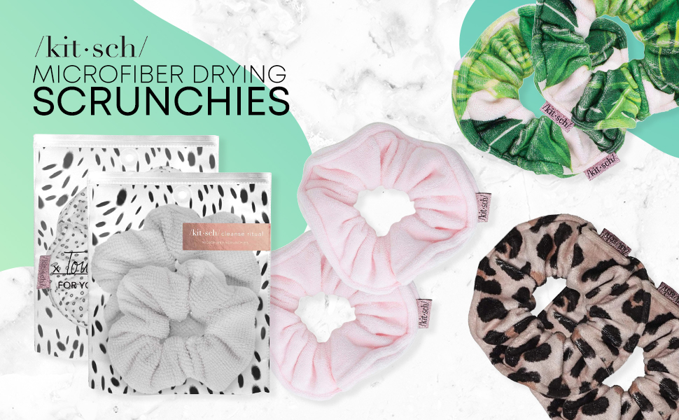 Kitsch Microfiber Hair Towel Scrunchie Soft Large