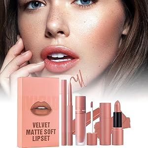 セット３本　リップライナー マット(3-紅葉) Amazon | 5 色マットリップライナー口紅ペン長期的なメイク