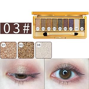 9 colors professional cosmetic eye shadows palette.