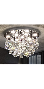 Saint mossi crystal flush mount Close to ceiling chandelier lighting modern room light ceiling LED