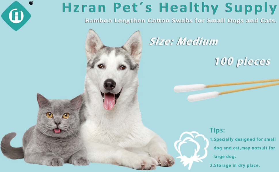 Hzran Dog Ear Cleaner, Ear Cleaner for Small Dog and Cat
