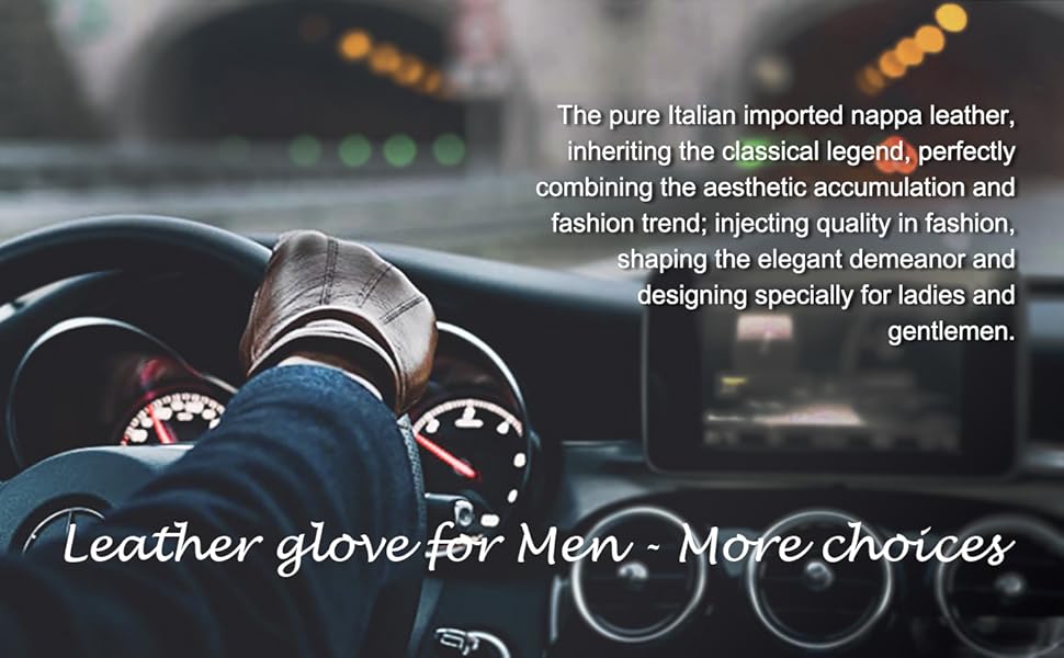 Nappaglo Driving Leather Gloves Men