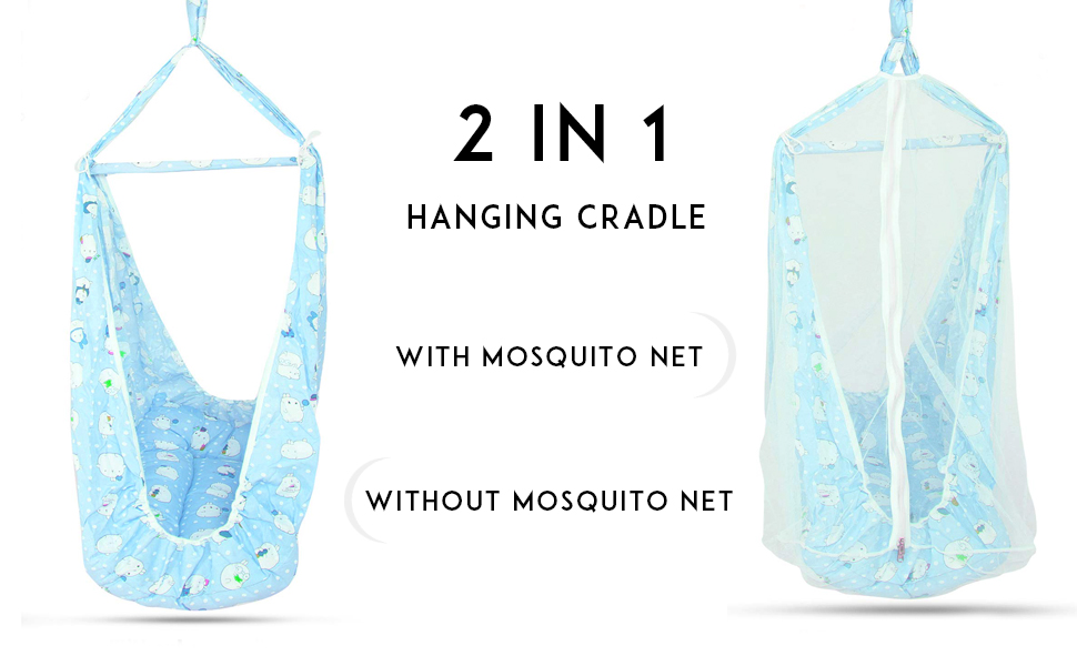 Buy BAYBEE Cotton Randy Hanging Sleep Swing Cradle/Jhula/Jhoola/Bed