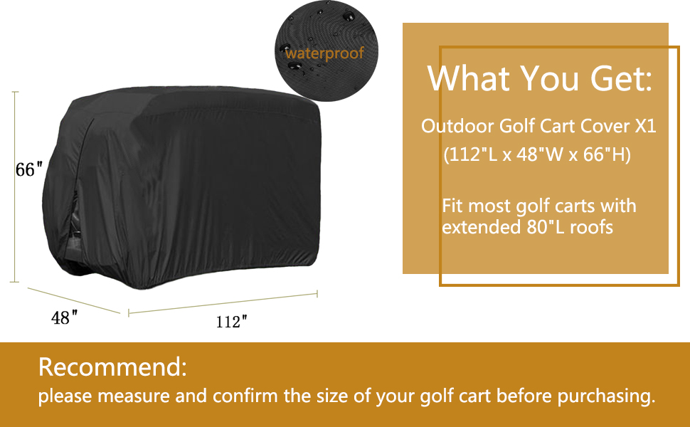 yamaha golf cart cover