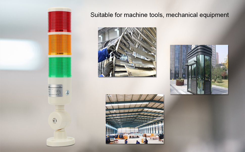 24VDC Industrial Machine Signal Light, Red Green Orange Column LED